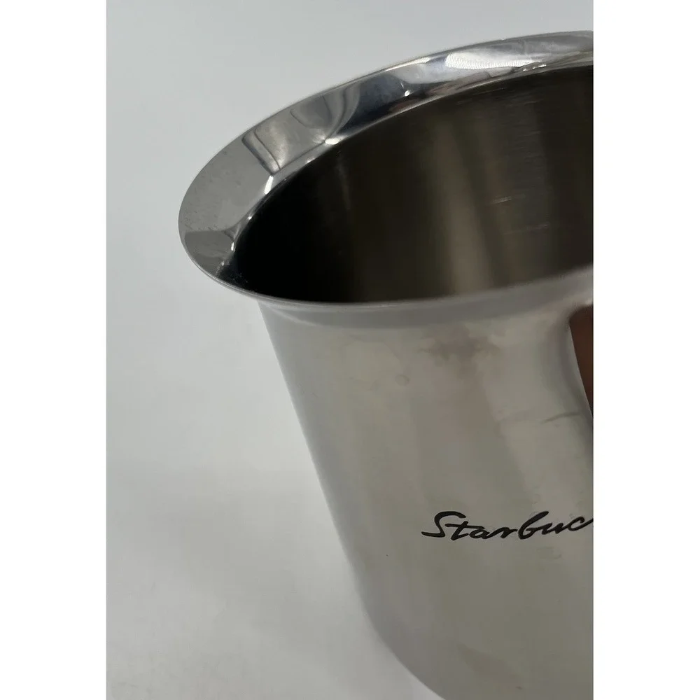 Y2K Starbucks Coffee Stainless Steel Barista Milk Cream Steamer Frothing Pitcher